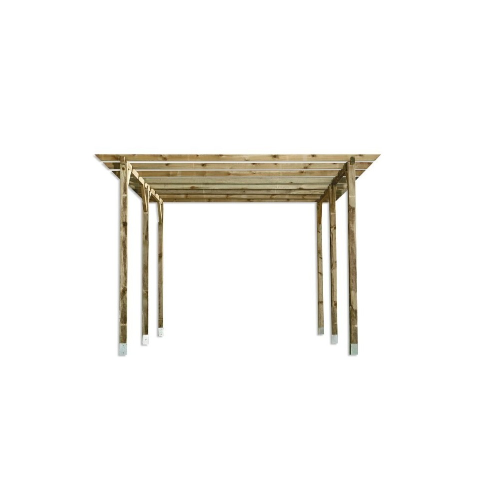 PERGOLA BASIK TRATADA VERDE 400x360 cm PERGOLA BASIK TRATADA VERDE 400x360 cm