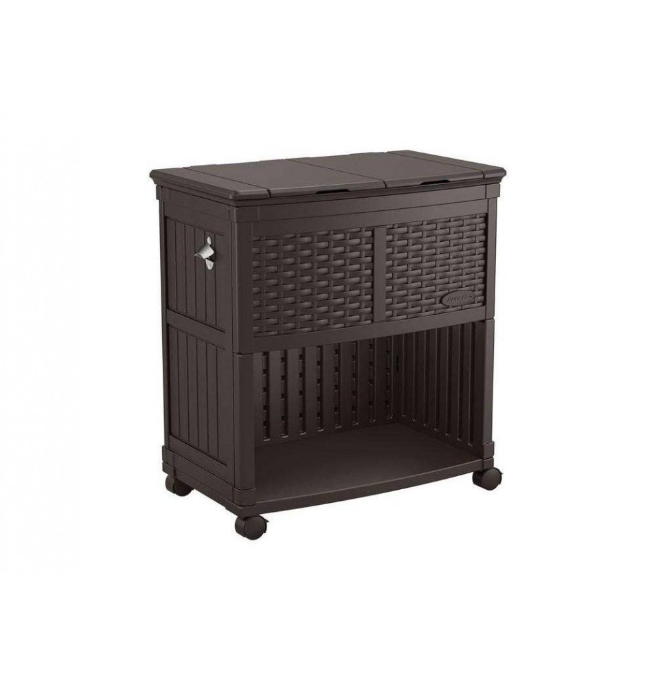 MESA NEVERA DE HIELO IMITACIÓN RATTAN MESA NEVERA DE HIELO IMITACIÓN RATTAN